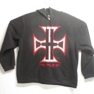 Vintage 2004 Triple H WWE Fleece Hoodie Wrestling HHH Size 2XL